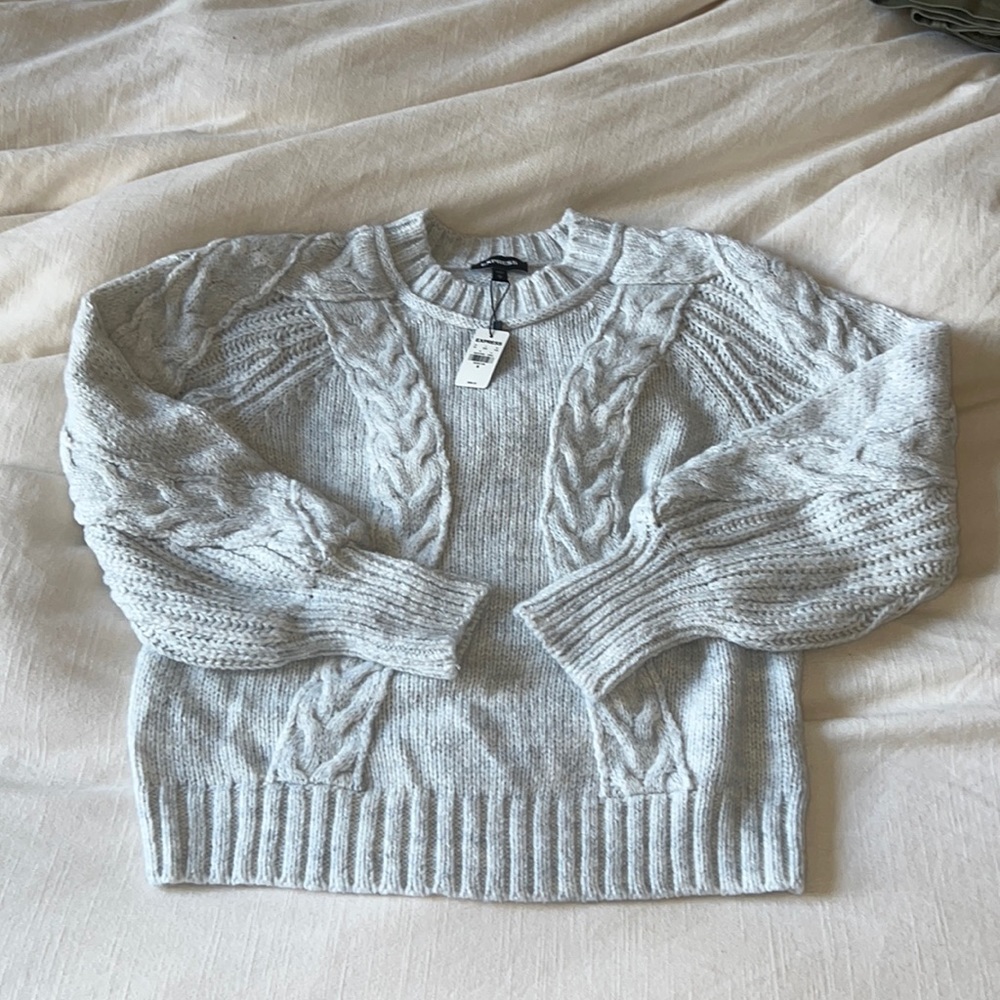 NWT Express Sweater. Gray Color. Women’s size Medium